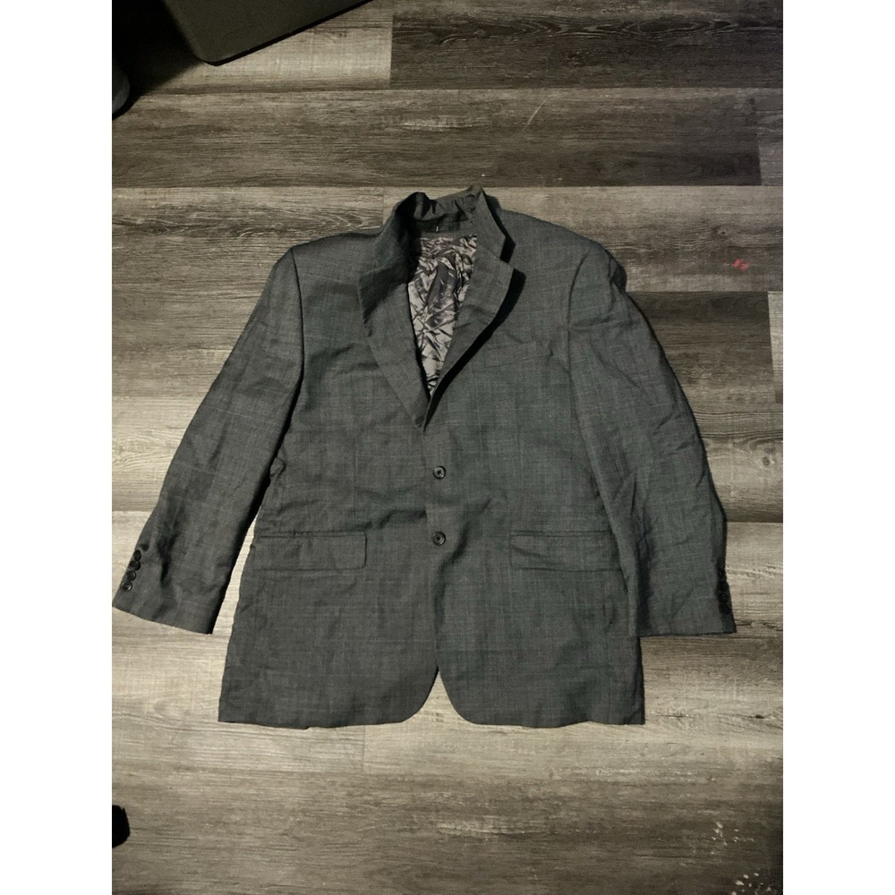 Lauren Ralph Lauren Mens Gray Wool Cashmere Blazer Jacket 42R 2 Button